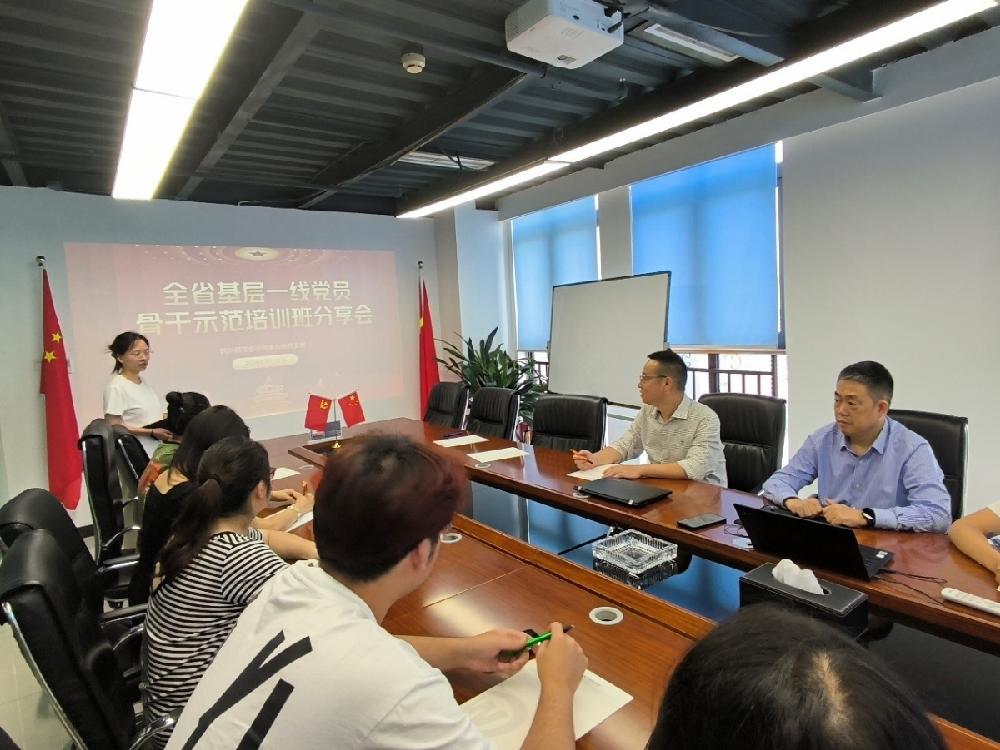 “充电”回来作宣讲—四川德文会计师事务所党支部参加培训学员在本支部开展分享会